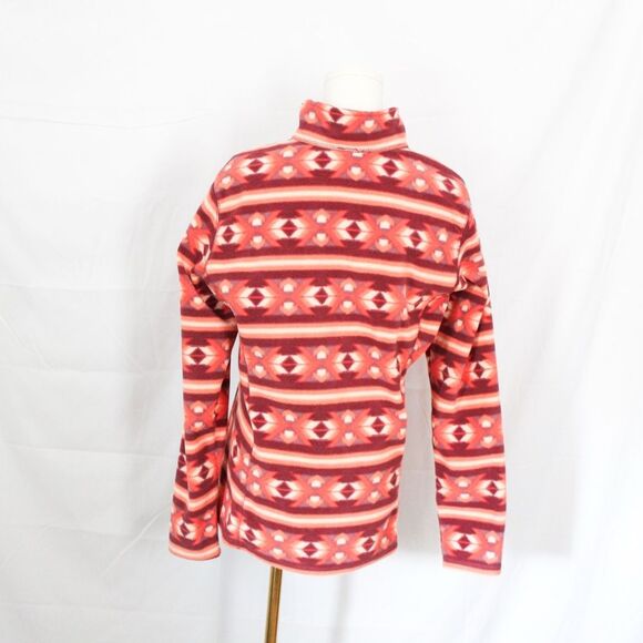Eddie Bauer Women’s Quest Plush 1/4 Zip Fleece Aztec Print Large - Picture 6 of 7